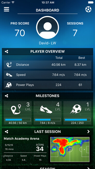 Emulate iPhone app PLAYERTEK TEAM using MyAndroid