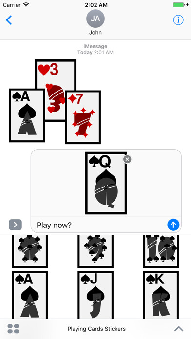 Emulate iPhone app Playing Cards Stickers using MyAndroid Emulate iPhone app Playing Cards Stickers using MyAndroid