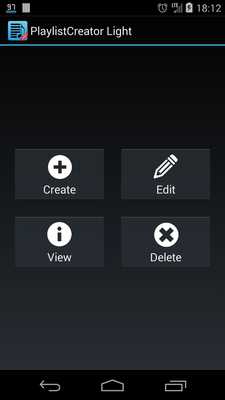 Emulate Android APK PlaylistCreator Light
