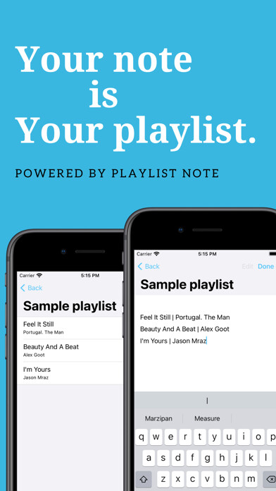 Emulate iPhone app Playlist Note using MyAndroid Emulate iPhone app Playlist Note using MyAndroid