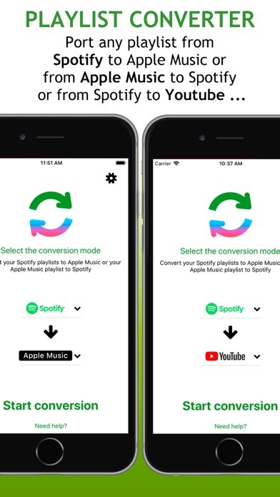 Emulate iPhone app Playlists Converter + using MyAndroid