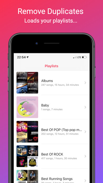 Emulate iPhone app Playlist Tools using MyAndroid