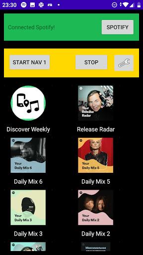 Emulate Play Music and start Navigation from MyAndroid or run Play Music and start Navigation using MyAndroid