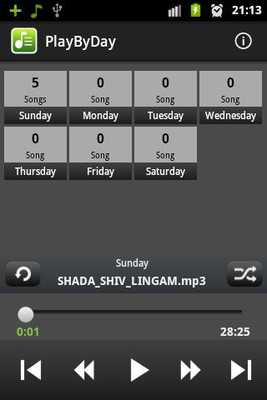 Emulate Android APK Play Music By Day (PlayByDay)