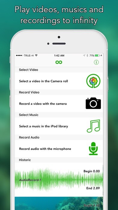 Emulate iPhone app ∞ Play - Play a Video or Music to Infinity using MyAndroid Emulate iPhone app ∞ Play - Play a Video or Music to Infinity using MyAndroid