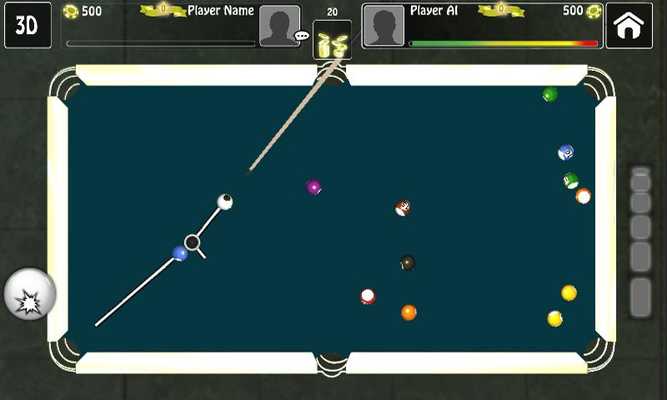 Emulate Android APK Play Pool Billards 3D
