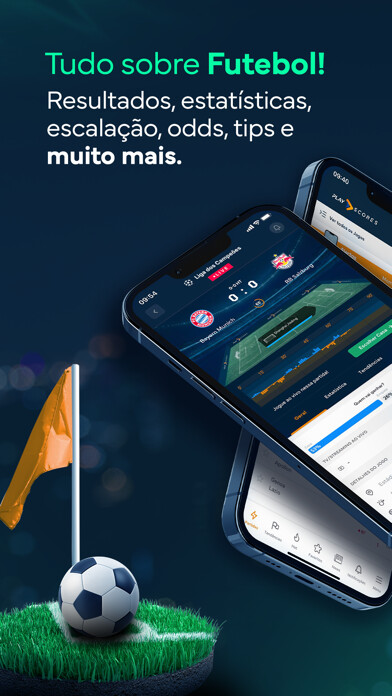 Emulate iPhone app Playscores Resultados Ao Vivo using MyAndroid