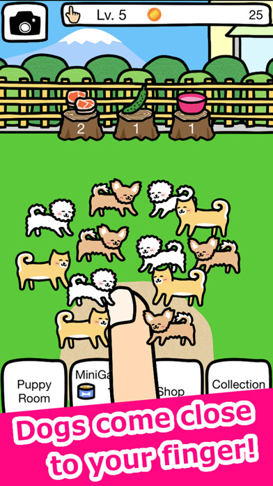 Emulate iPhone app Play with Dogs - relaxing game using MyAndroid