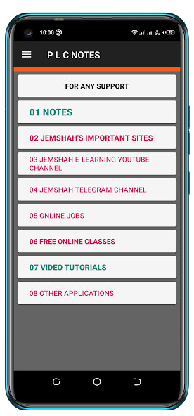 Run android online APK P L C NOTES from MyAndroid or emulate P L C NOTES using MyAndroid