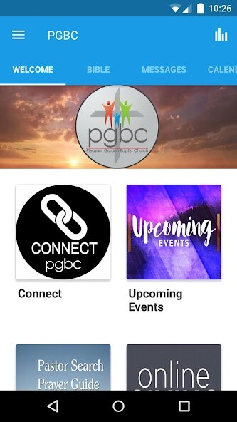 Emulate iPhone app Pleasant Garden Baptist Church using MyAndroid Emulate iPhone app Pleasant Garden Baptist Church using MyAndroid