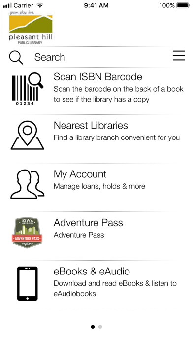 Emulate iPhone app Pleasant Hill Public Library using MyAndroid Emulate iPhone app Pleasant Hill Public Library using MyAndroid