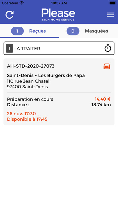 Emulate iPhone app Please - Livreur using MyAndroid Emulate iPhone app Please - Livreur using MyAndroid