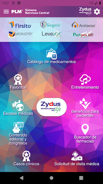 Emulate Android APK PLM Sistema Nervioso Central