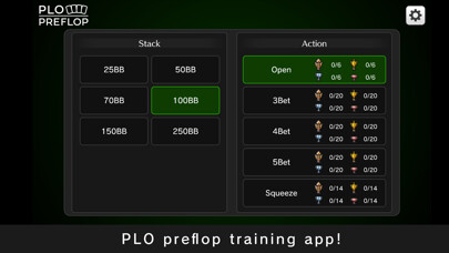 Emulate iPhone app PLO Preflop Trainer using MyAndroid