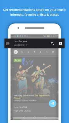 Emulate Android APK Pluggd - Discover music acts