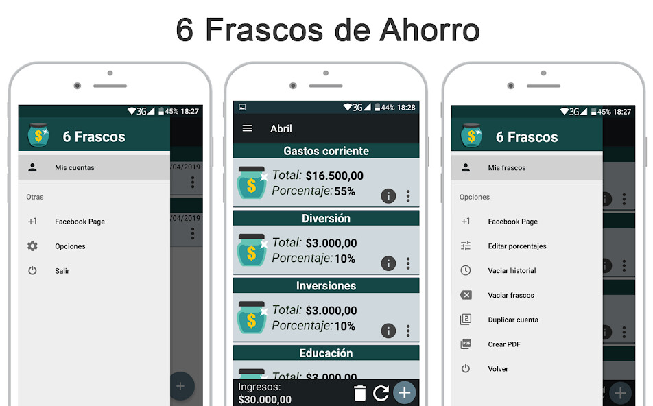 Run android online APK Plus 6 Savings Jars  Money manager from MyAndroid or emulate Plus 6 Savings Jars  Money manager using MyAndroid