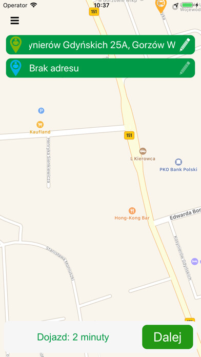 Emulate iPhone app Plus Taxi Gorzów using MyAndroid