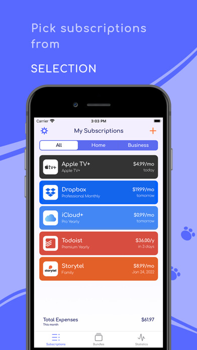 Emulate iPhone app Plu - Subscriptions Tracker using MyAndroid Emulate iPhone app Plu - Subscriptions Tracker using MyAndroid