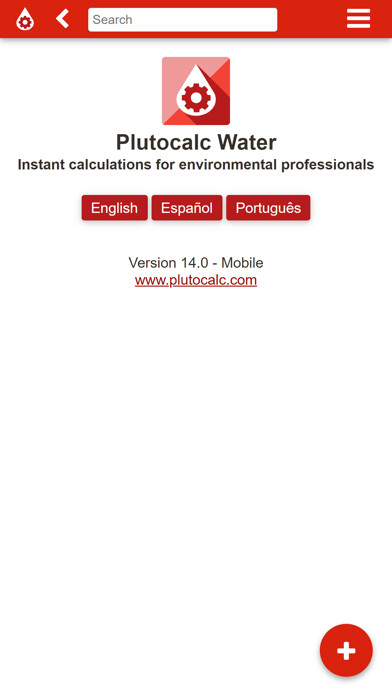 Emulate iPhone app Plutocalc+ Water using MyAndroid