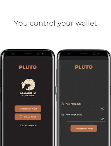 Run android online APK Pluto - High Secure Crypto Wallet from MyAndroid or emulate Pluto - High Secure Crypto Wallet using MyAndroid