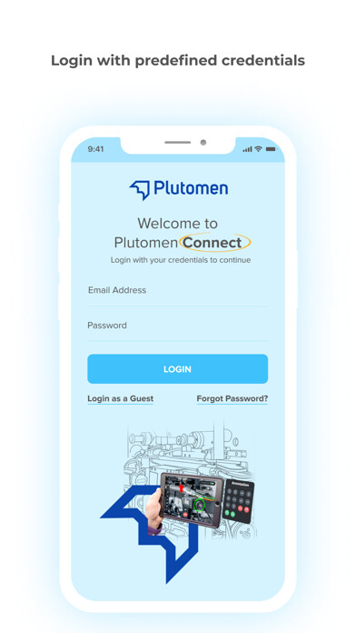 Emulate iPhone app Plutomen Connect using MyAndroid