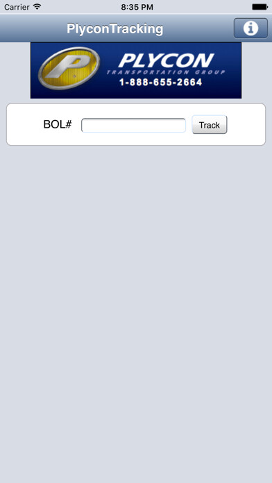 Emulate iPhone app Plycon Vanlines Single BOL Tracker using MyAndroid Emulate iPhone app Plycon Vanlines Single BOL Tracker using MyAndroid