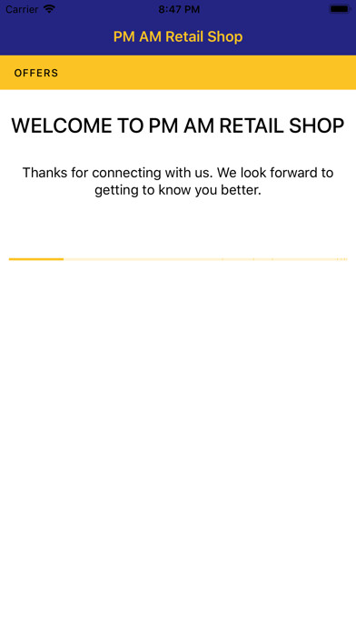 Emulate iPhone app PM AM Retail Shop using MyAndroid Emulate iPhone app PM AM Retail Shop using MyAndroid