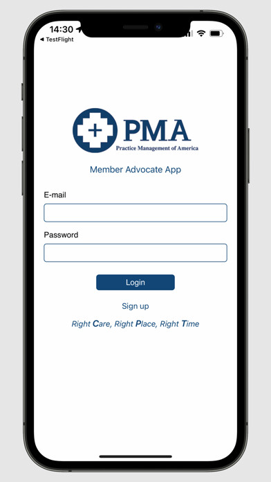 Emulate iPhone app PMA Patient Advocate App using MyAndroid