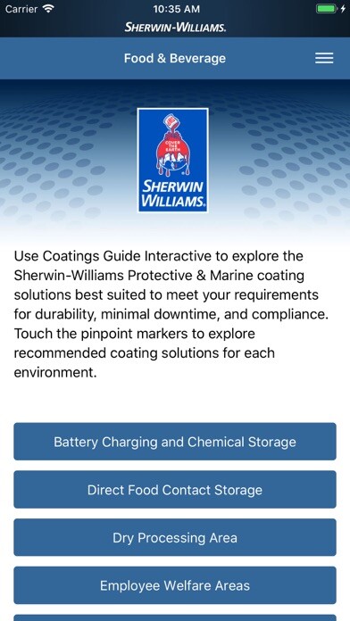 Emulate iPhone app P&M Coatings Guide Interactive using MyAndroid Emulate iPhone app P&M Coatings Guide Interactive using MyAndroid