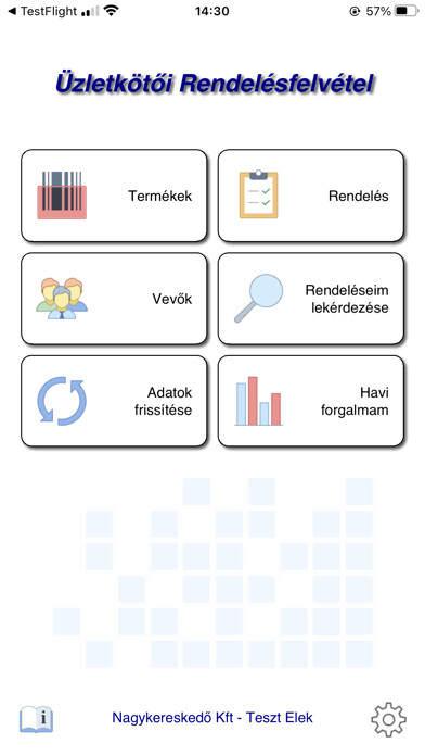 Emulate iPhone app PmCode NextStep Rendelés using MyAndroid