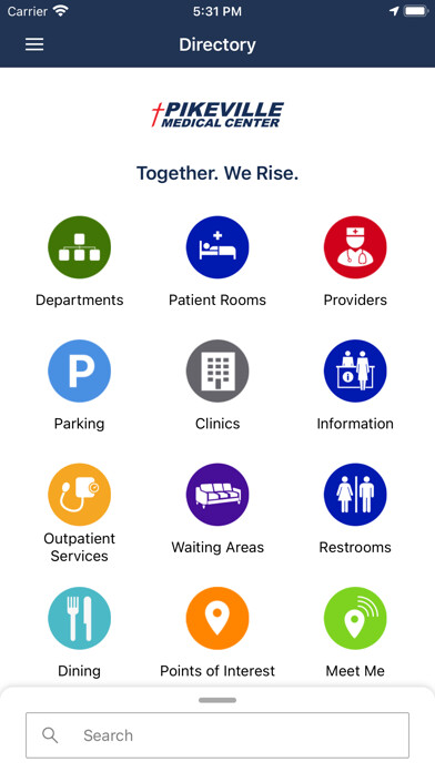 Emulate iPhone app PMC WayFinder using MyAndroid
