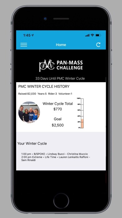 Emulate iPhone app PMC Winter Cycle using MyAndroid