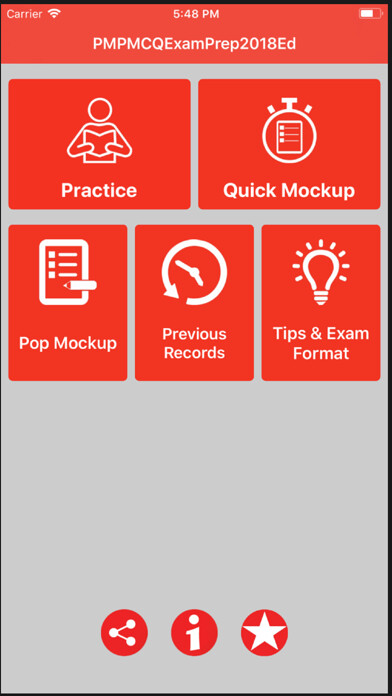 Emulate iPhone app PMP MCQ EXAM Prep Pro using MyAndroid
