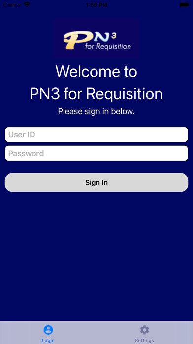 Emulate iPhone app PN3 Requisition using MyAndroid