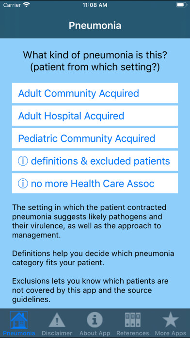 Emulate iPhone app Pneumonia Guide using MyAndroid Emulate iPhone app Pneumonia Guide using MyAndroid