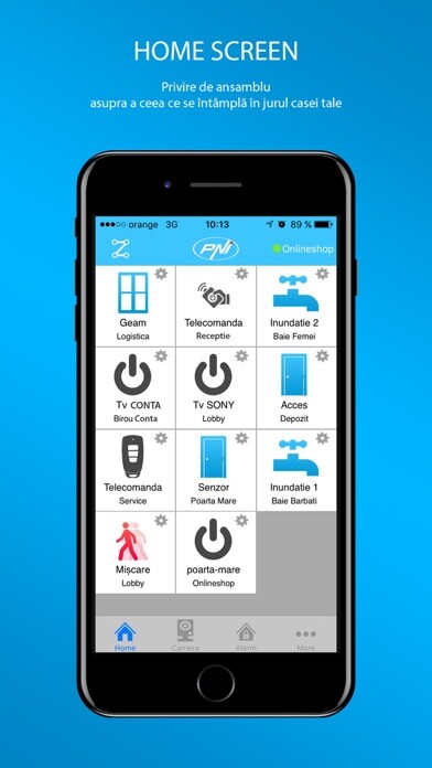 Emulate iPhone app PNI Casa Inteligenta using MyAndroid