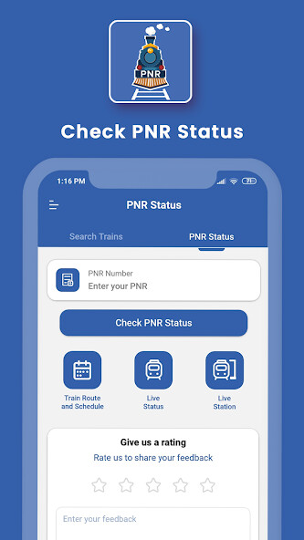 Run android online APK PNR Status: Indian Rail Train from MyAndroid or emulate PNR Status: Indian Rail Train using MyAndroid