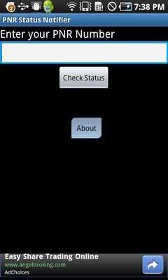 Emulate Android APK PNR Status Notifier Emulate Android APK PNR Status Notifier
