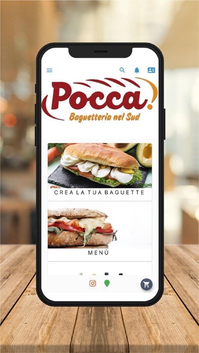 Emulate iPhone app Pocca baguetteria using MyAndroid