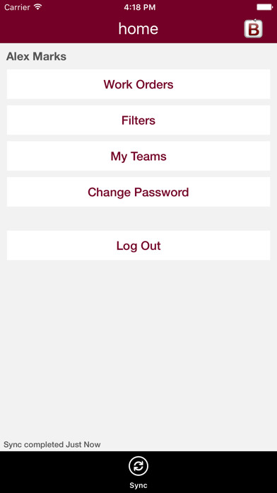 Emulate iPhone app pocketBEIMS Work Orders using MyAndroid