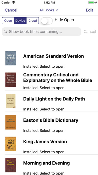 Emulate iPhone app PocketBible Bible Study App using MyAndroid