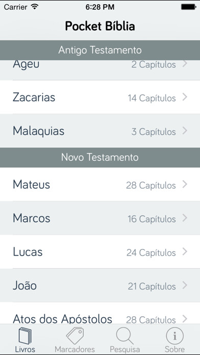 Emulate iPhone app Pocket Biblia - Bíblia Católica using MyAndroid