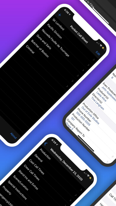 Emulate iPhone app Pocket Call Sheet using MyAndroid Emulate iPhone app Pocket Call Sheet using MyAndroid