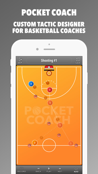 Emulate iPhone app Pocket Coach: Basketball Board using MyAndroid