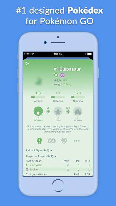 Emulate iPhone app Pocketdex for Pokémon GO using MyAndroid