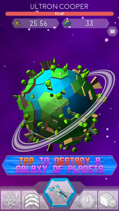 Emulate iPhone app Pocket Galaxy - Space Clicker using MyAndroid
