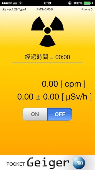 Emulate iPhone app Pocket Geiger Counter Lite using MyAndroid Emulate iPhone app Pocket Geiger Counter Lite using MyAndroid