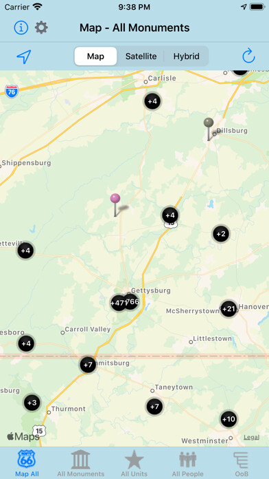 Emulate iPhone app Pocket Gettysburg using MyAndroid