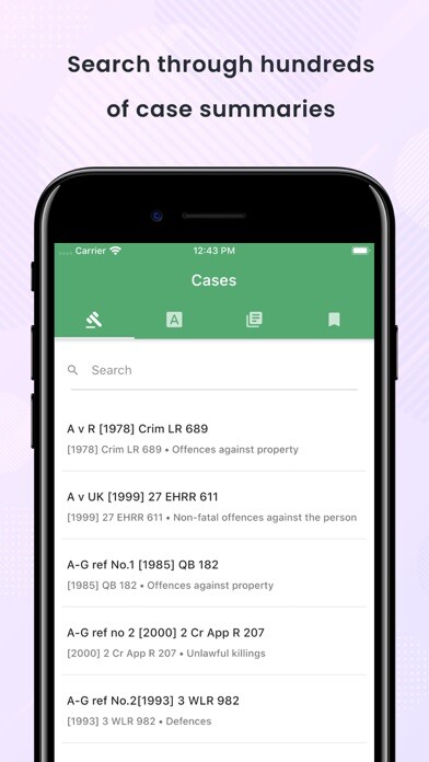 Emulate iPhone app Pocket Law Guide: Criminal using MyAndroid