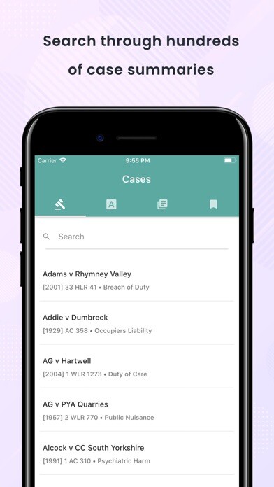 Emulate iPhone app Pocket Law Guide: Tort using MyAndroid